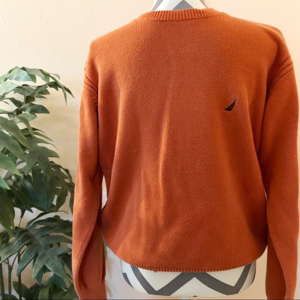 Nautical orange comfy sweater